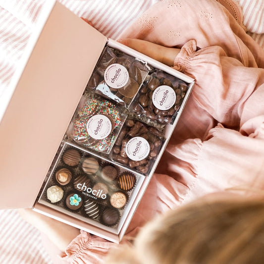 A chocolate gift hamper