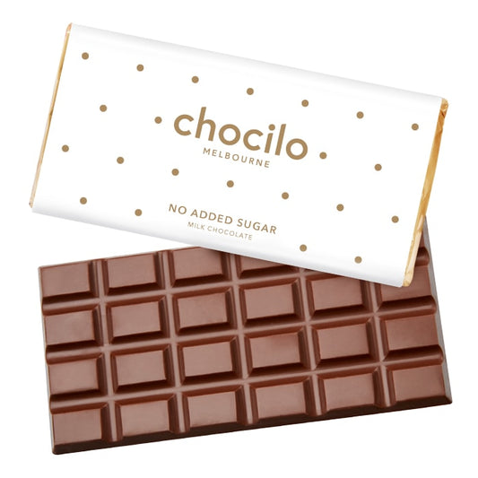 Chocilo Melbourne No Added Sugar Milk Chocolate Block 60g