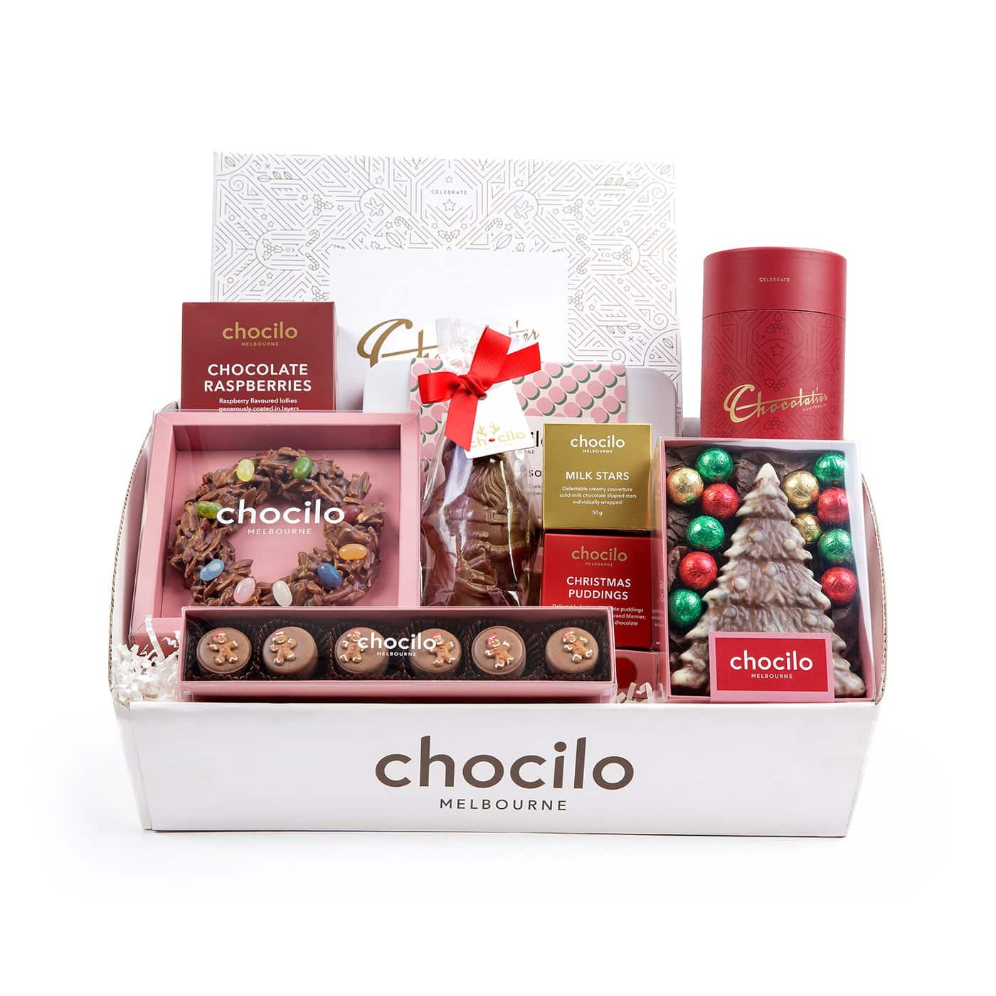 Chocilo Melbourne Deck the Halls Christmas Chocolate Gift Hamper