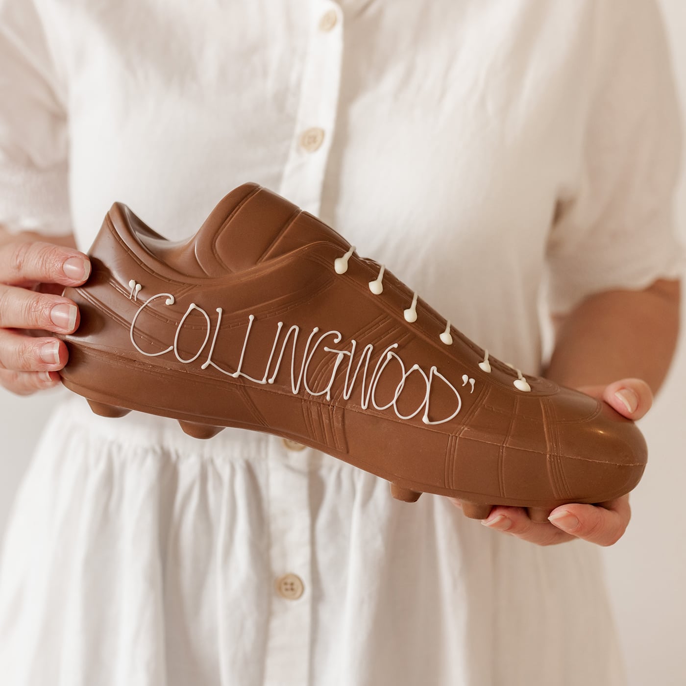 Personalised Chocolate Large Football Boot in Milk Chocolate - 300g