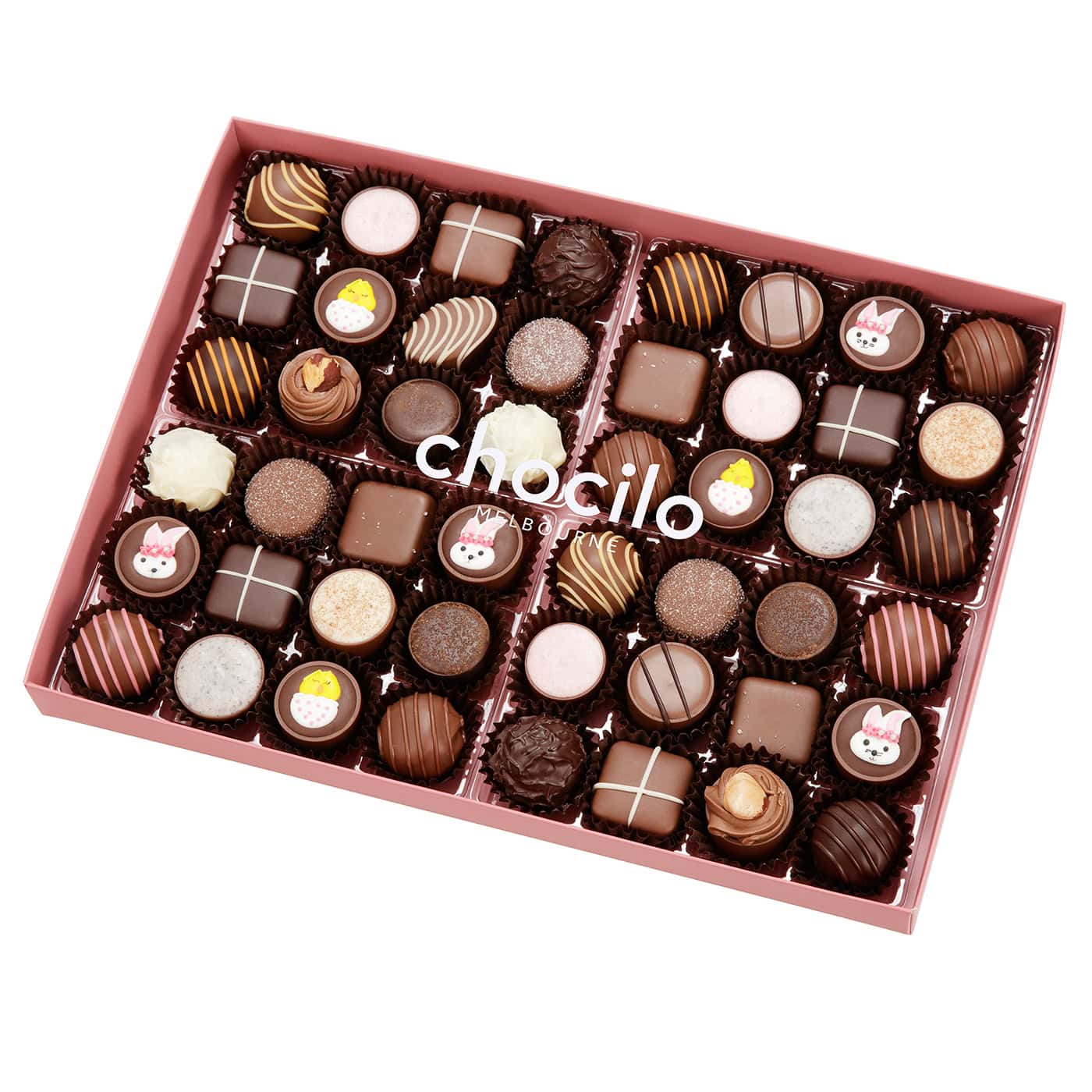 Chocilo Melbourne 48 Pack Easter Chocolate Assortment Gift Box 570g
