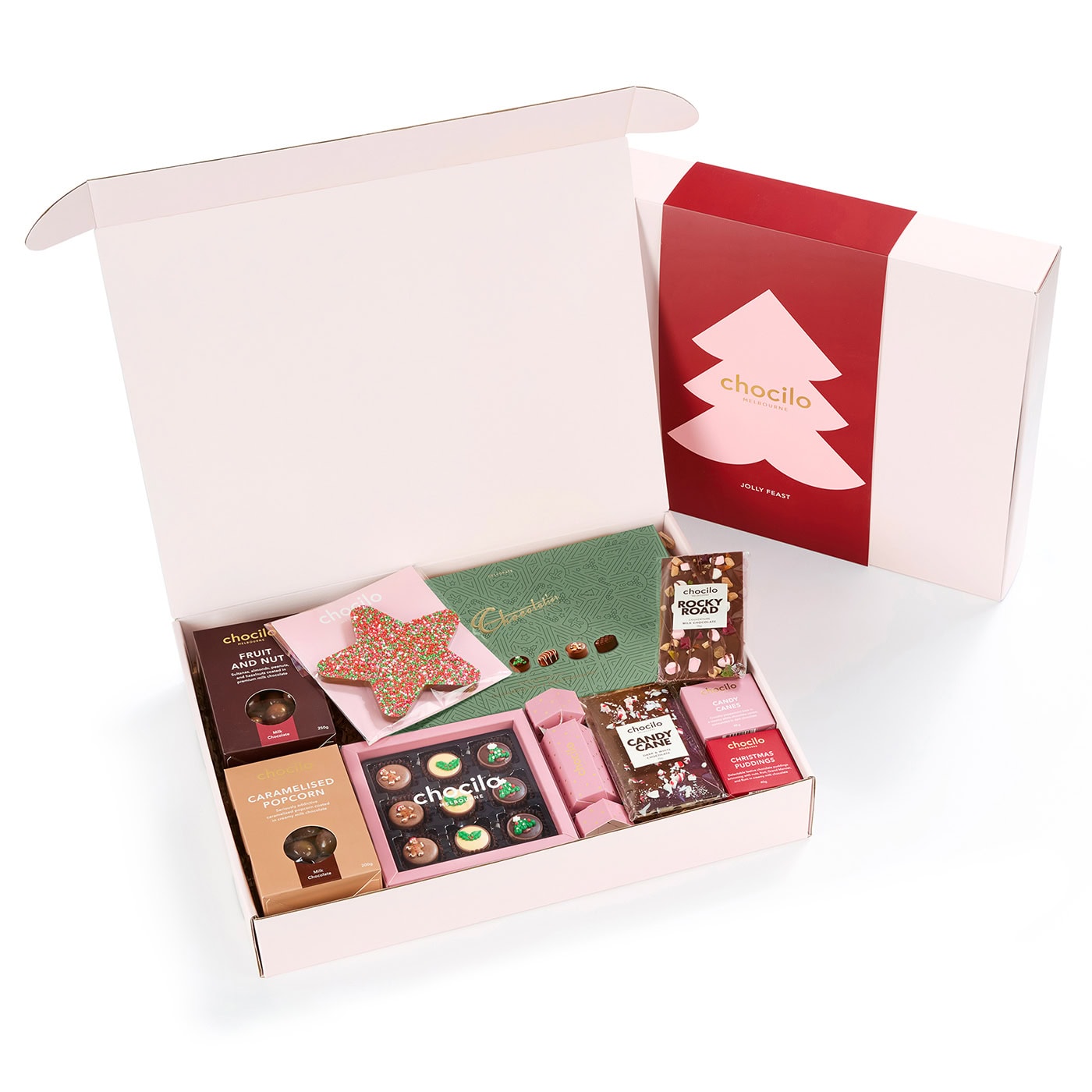 Chocilo Melbourne Jolly Feast Christmas Chocolate Hamper