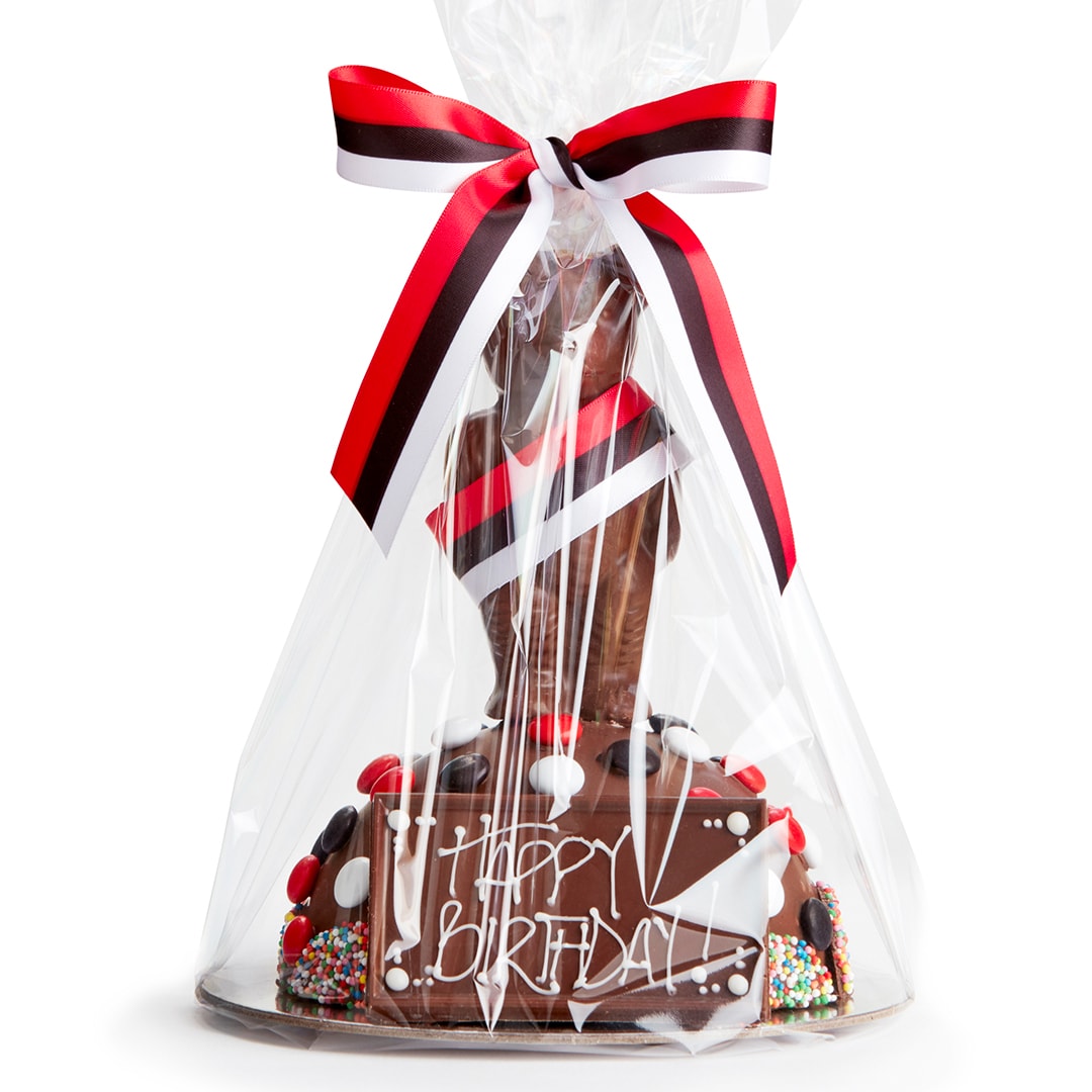 Chocilo Melbourne AFL Footy Small Chocolate Smash Pinata Cake with Lollies. Hand made in our Melbourne shop.
