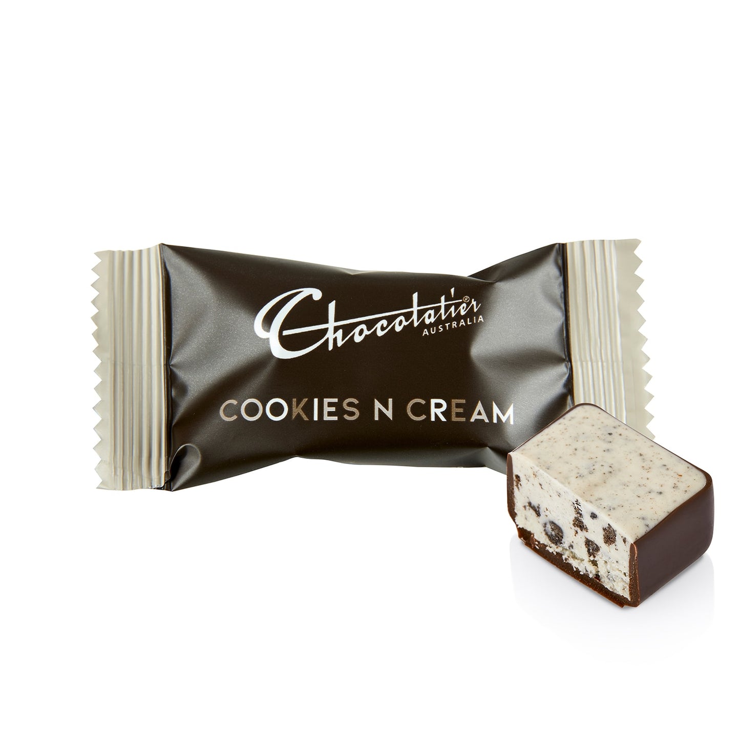 Chocolatier Australia Delights Cookies n Cream Dark Chocolate Flow Wrap