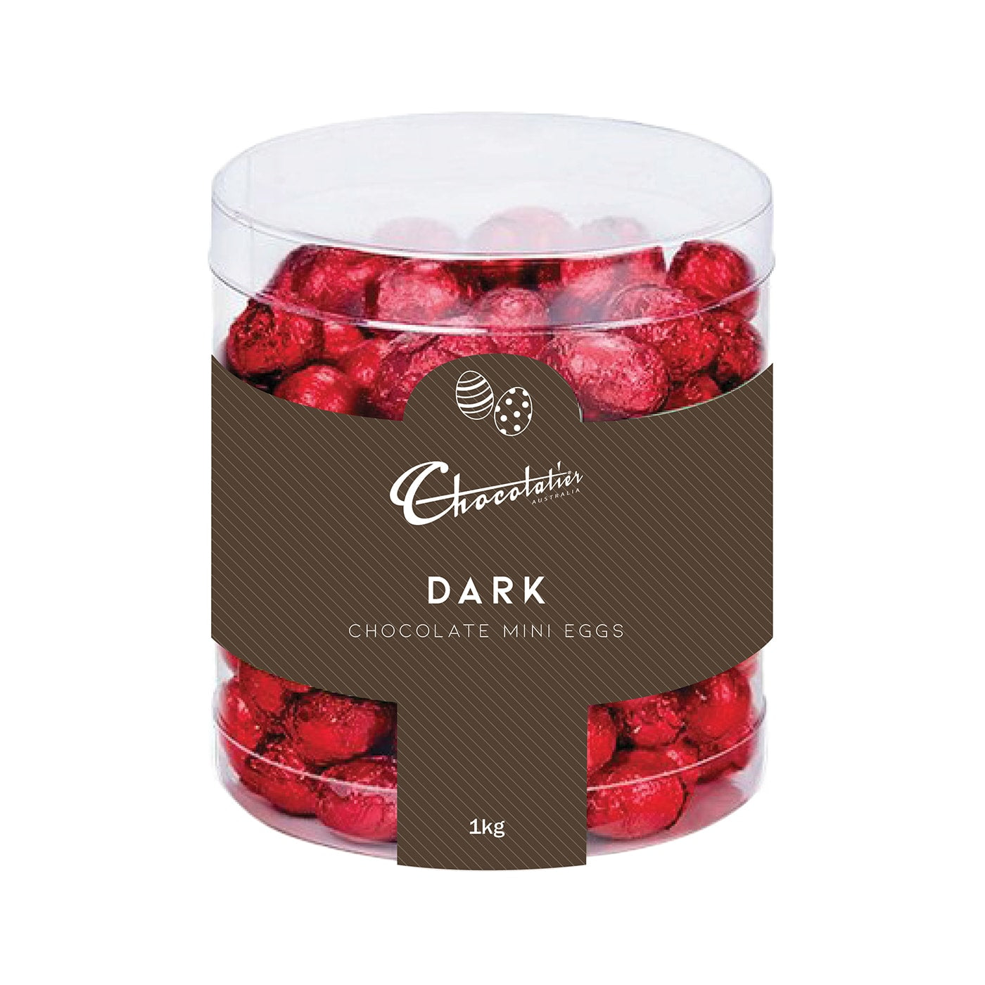 Chocolatier Australia Dark Chocolate Mini Egg Tub 1kg