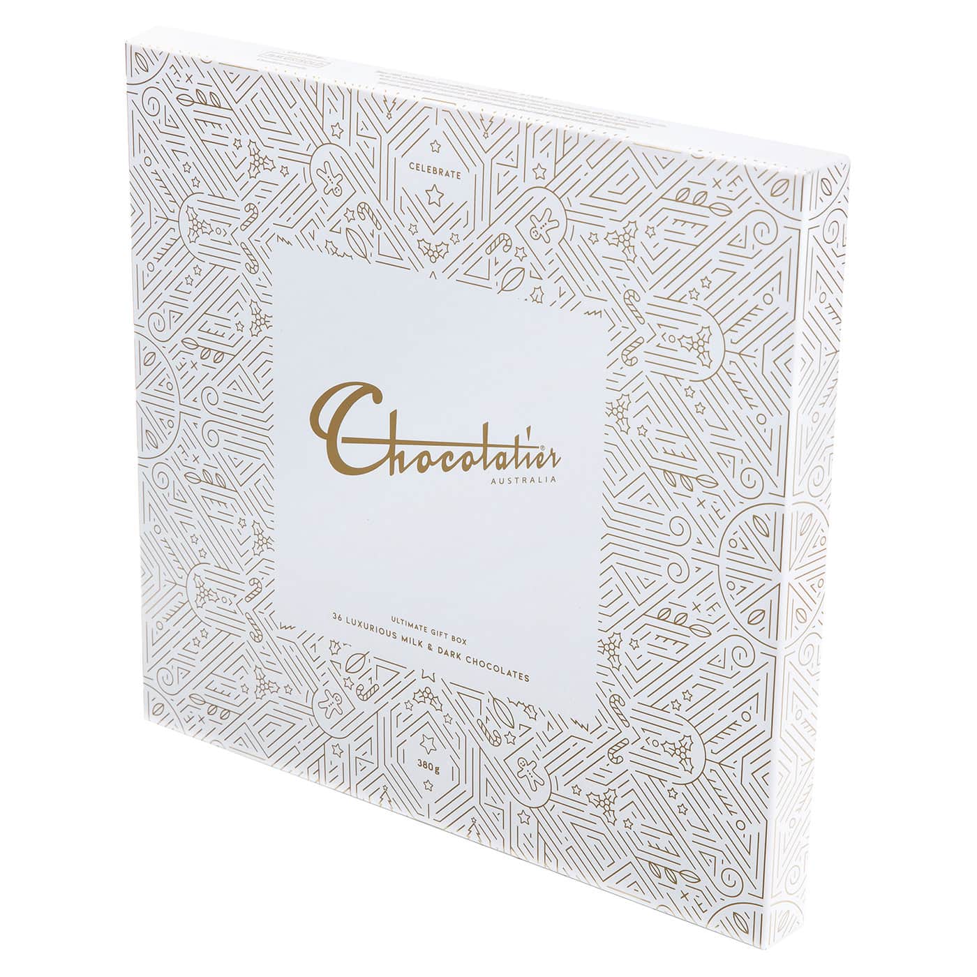 Chocolatier Australia large luxurious milk and dark chocolate selection 380g. Ultimate gift box.