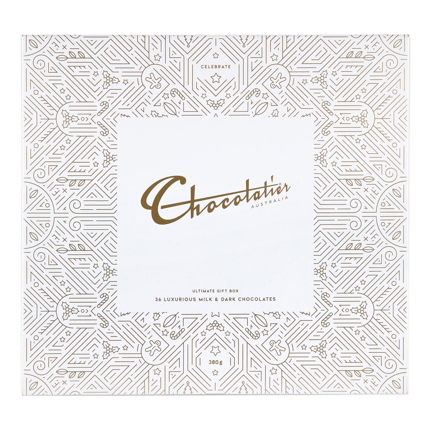 Chocolatier Australia large luxurious milk and dark chocolate selection 380g. Ultimate gift box.
