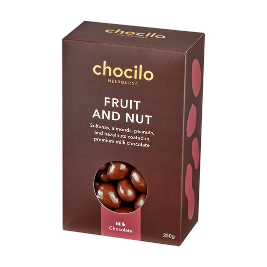 Milk Chocolate Coated Fruit and Nut Gift Box 250g