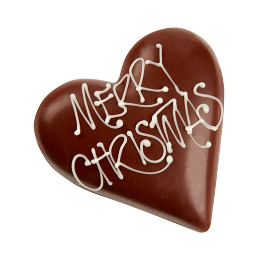Chocilo 30g Merry Christmas Milk Chocolate Praline Heart in gift bag