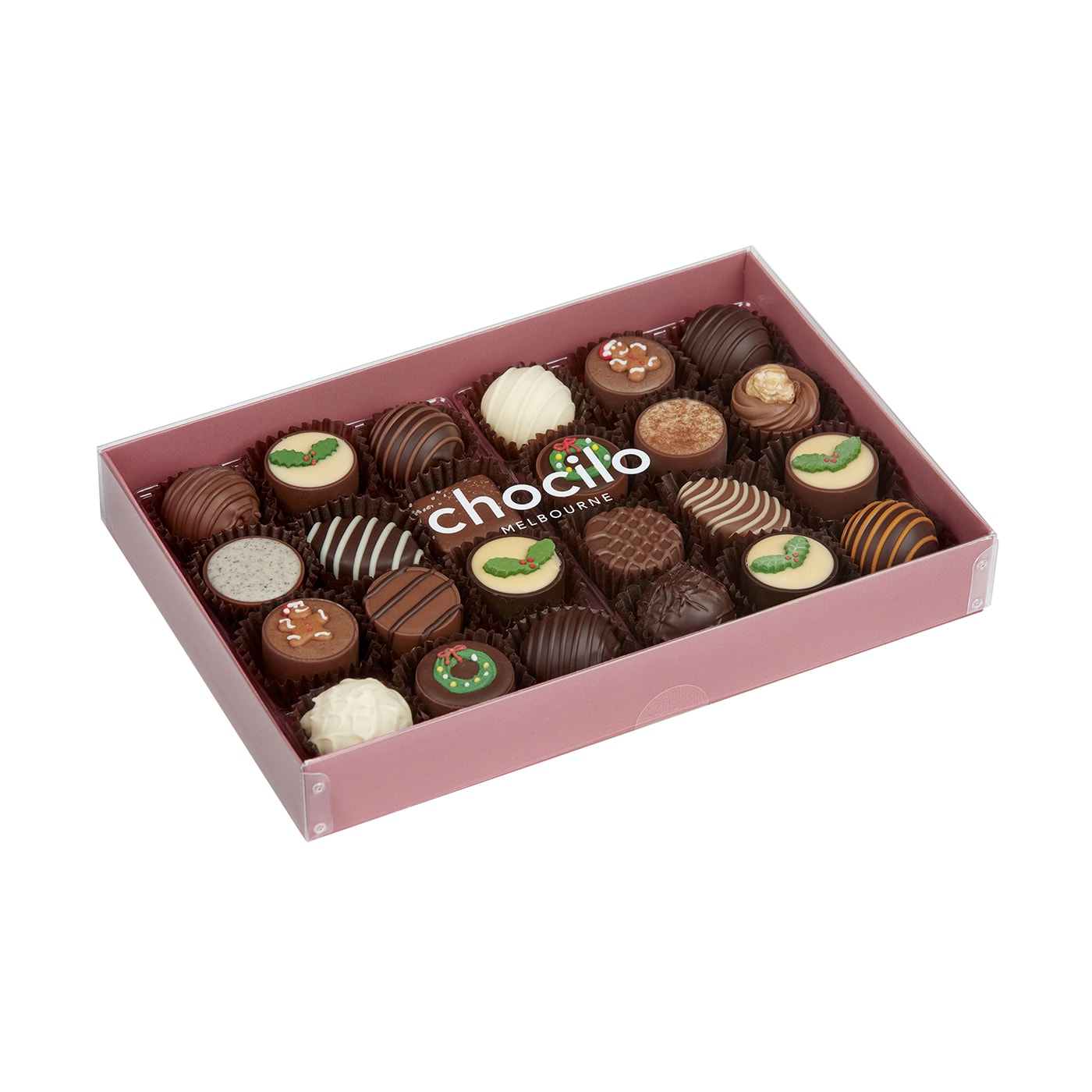 Chocilo Melbourne 285g 24 Pack Christmas Chocolate Assortment Gift Box