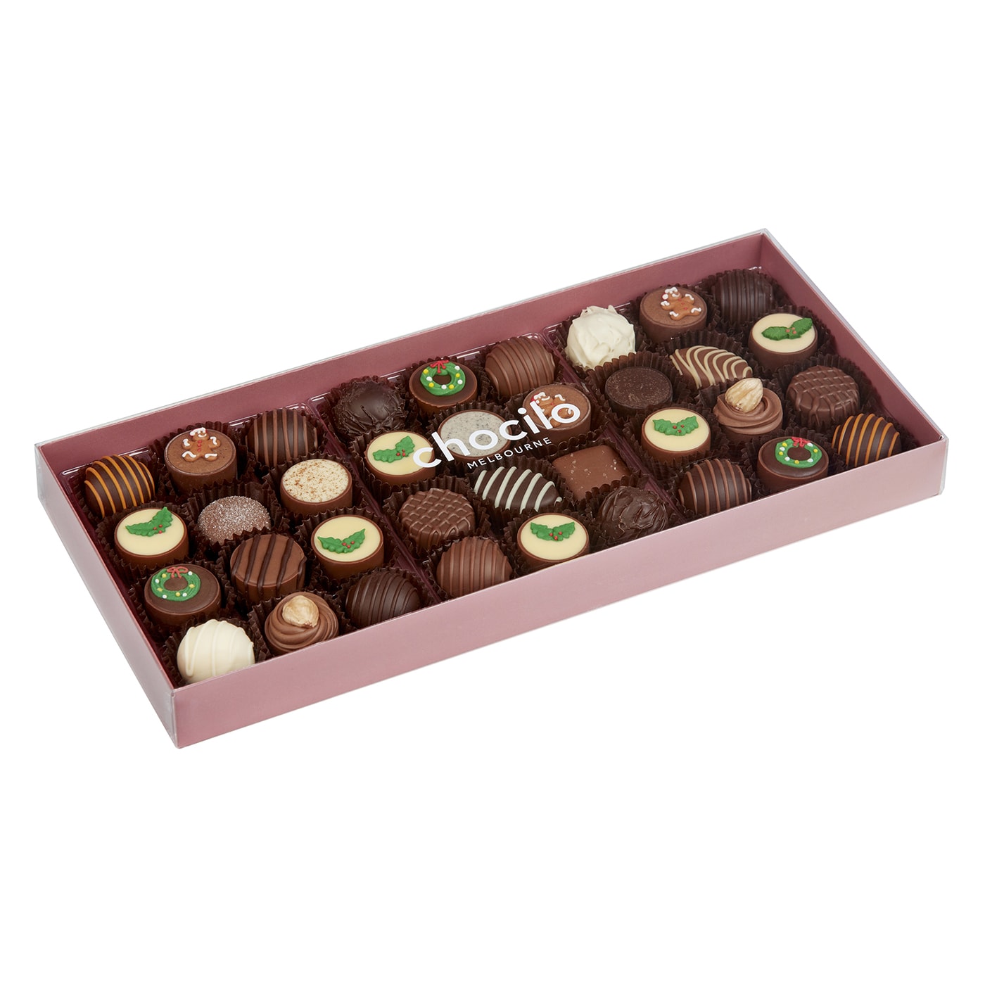Chocilo Melbourne 430g 36 Pack Christmas Chocolate Assortment Gift Box