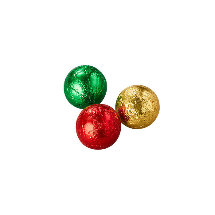 Chocolatier Australia 6g Premium Milk Chocolate Christmas Foiled Baubles