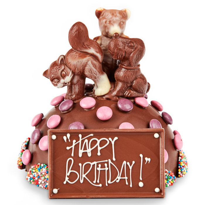 Chocilo Melbourne Small Chocolate Smash Pinata Cake with Lollies. Hand made in our Melbourne shop.