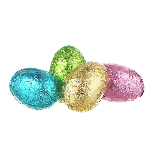 EAS253 - Chocilo Melbourne 15g Milk Chocolate Foiled Egg (assorted colours)