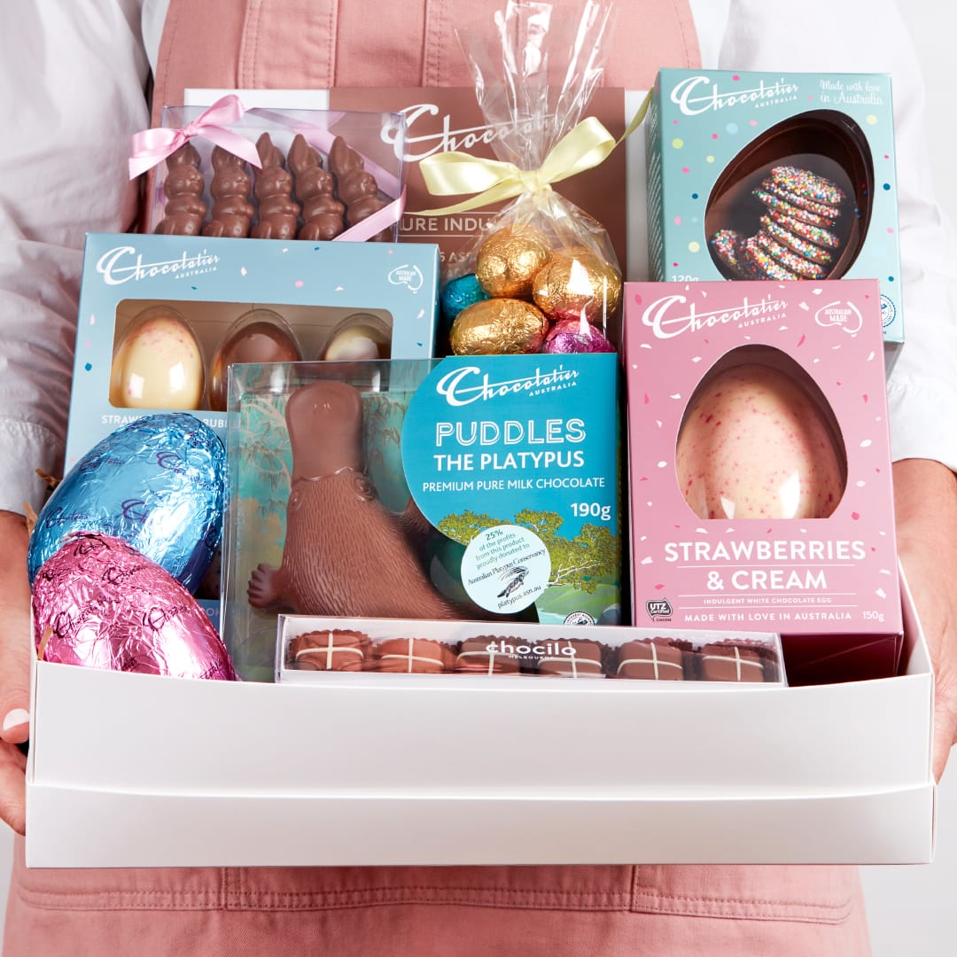 Chocilo Melbourne Chocolatier Australia The Ultimate Easter Chocolate Hamper - Cello