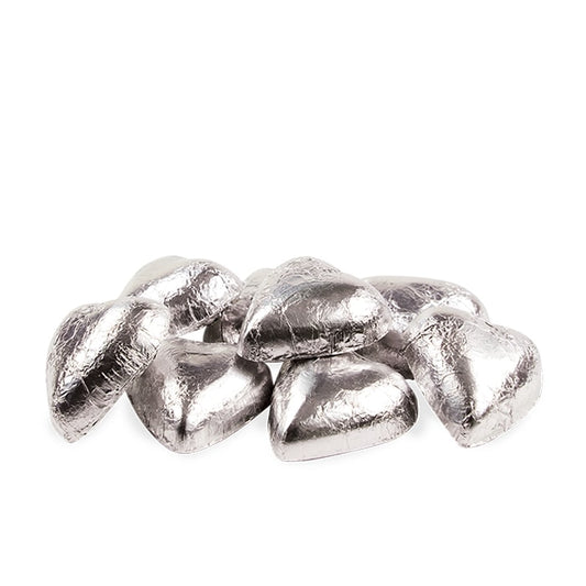 Chocilo Melbourne Milk Chocolate Solid Hearts Silver Foil