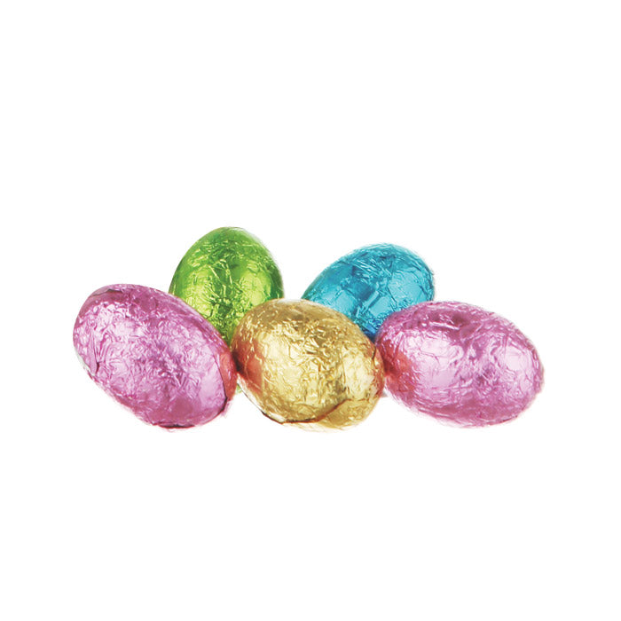 SE52 - Chocilo Melbourne 7.5g Milk Chocolate Foiled Egg (assorted colours)