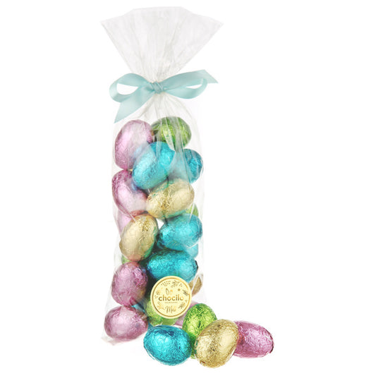 300g Chocilo Melbourne Milk Chocolate 15g Hollow Easter Eggs Gift Bag