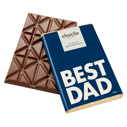 Best Dad Large Milk Chocolate Block 350g