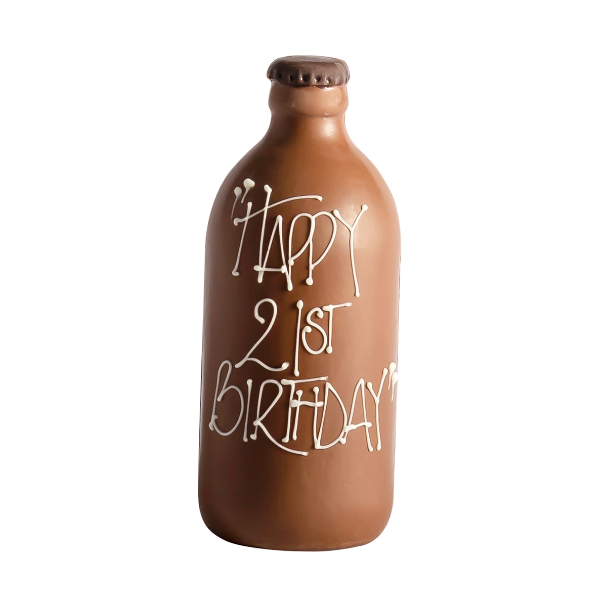 Chocilo Melbourne Milk Chocolate Personalised Stubby 'Happy 21st Birthday'