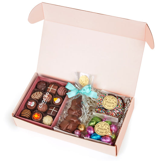 Chocilo Melbourne Milk Chocolate Easter Egg and Bunny Hamper