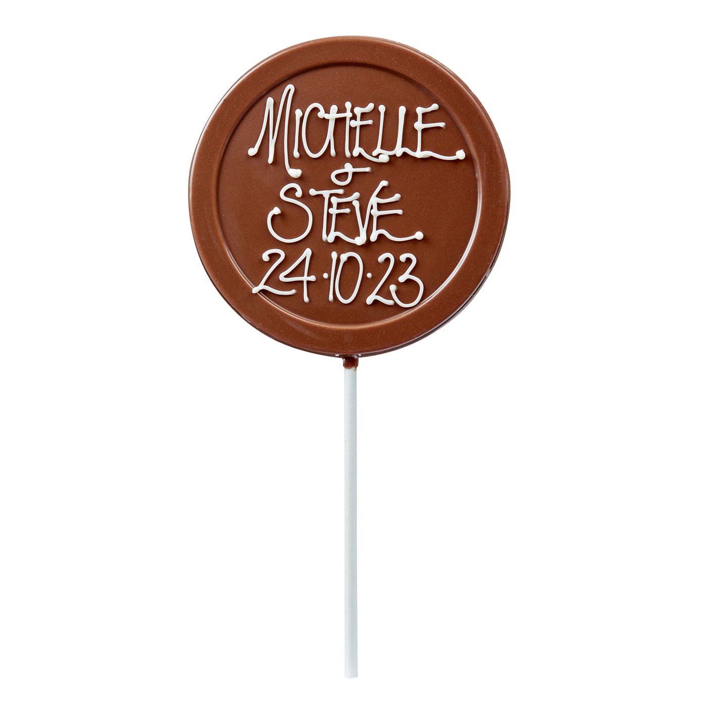 Chocilo Melbourne Personalised Chocolate Lollipop without smarties