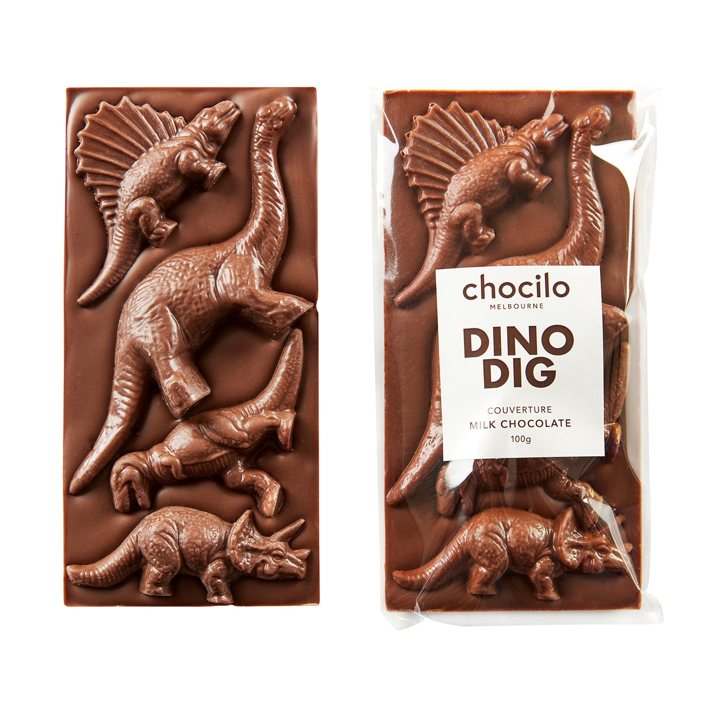 Dino Dig Milk Chocolate Block - 100g