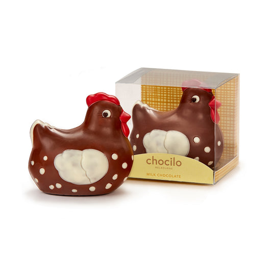 Hattie the Hen in Milk Chocolate Gift Box - 110g
