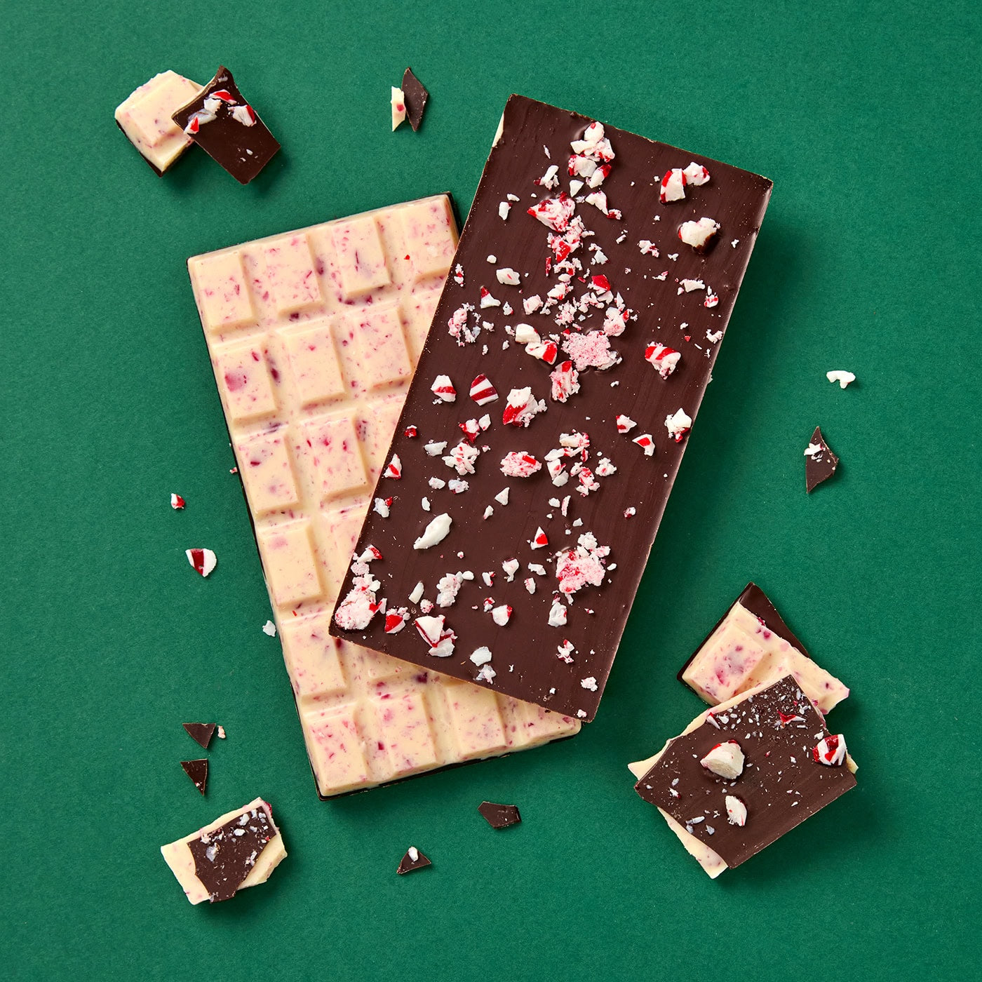 Candy Cane Dark Chocolate Block - 70g