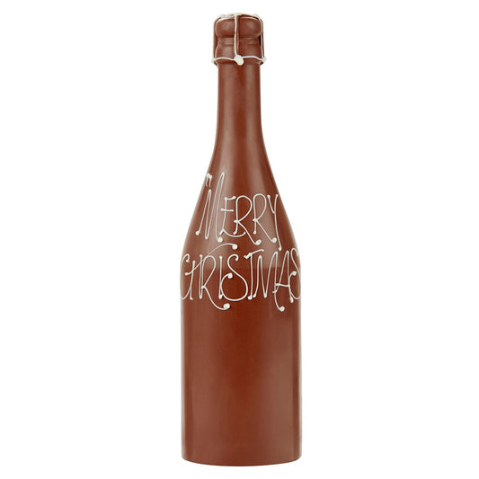 Chocilo Melbourne Large Christmas Milk Chocolate Champagne Bottle Gift. Hand made in Melbourne.