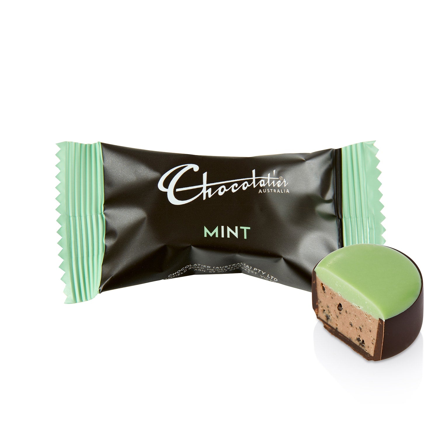 Chocolatier Australia Delights Mint Dark Chocolate Flow Wrap