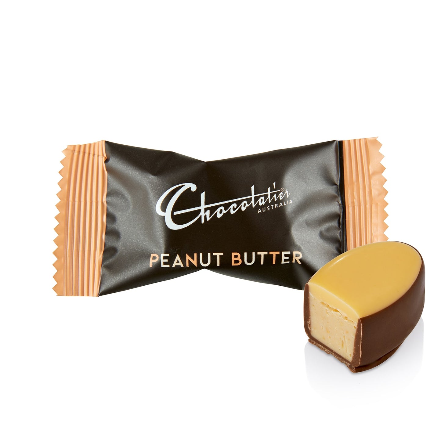 Chocolatier Australia Delights Peanut Butter Milk Chocolate Flow Wrap