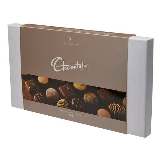 Chocolatier Australia Luxurious Assorted Milk Chocolate Gift Box - 190g