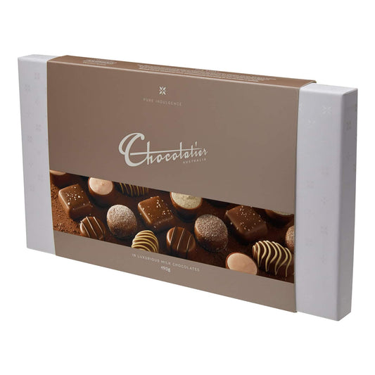 Chocolatier Australia Luxurious Assorted Milk Chocolate Gift Box - 190g