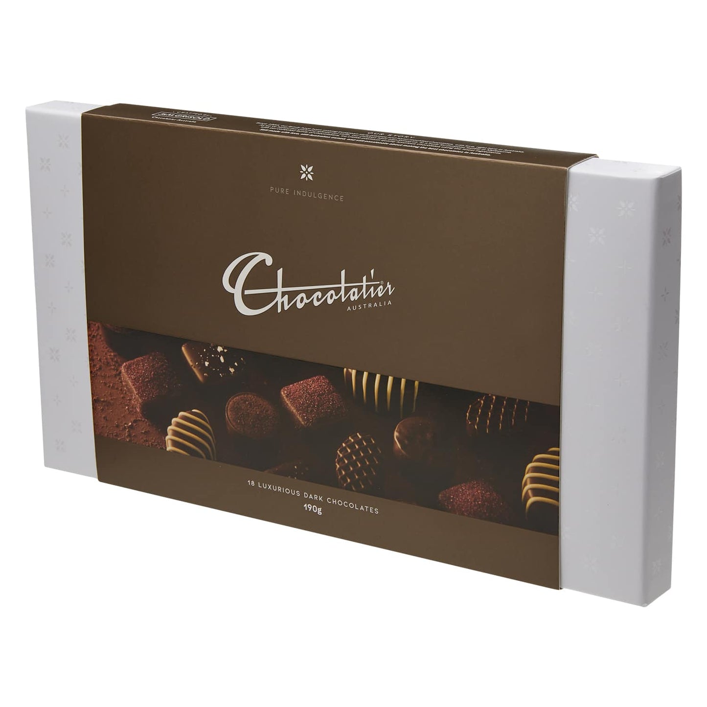 Chocolatier Australia Luxurious Assorted Dark Chocolate Gift Box - 190g
