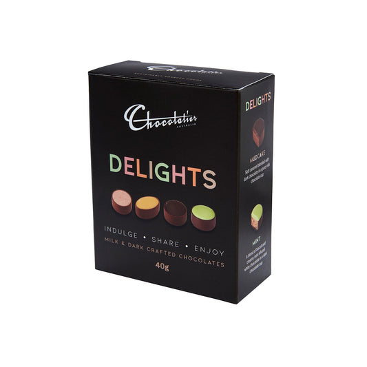 Chocolatier Australia Delights Milk and Dark Assorted Chocolate Gift Box - 40g
