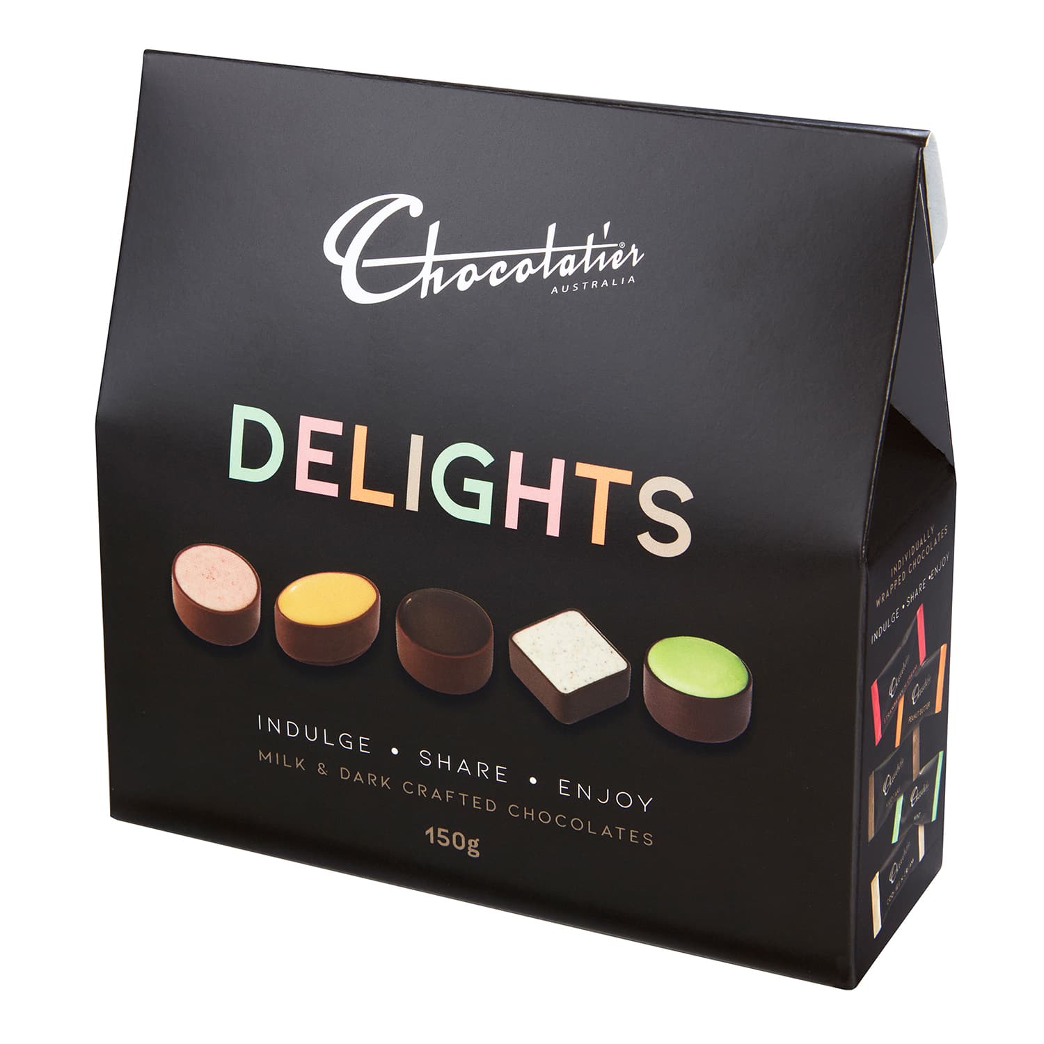 Chocolatier Australia Delights Assorted Milk and Dark Chocolate Gift Box - 150g