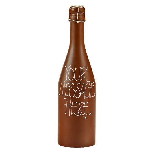 Personalised Chocolate Champagne Bottle - 300g
