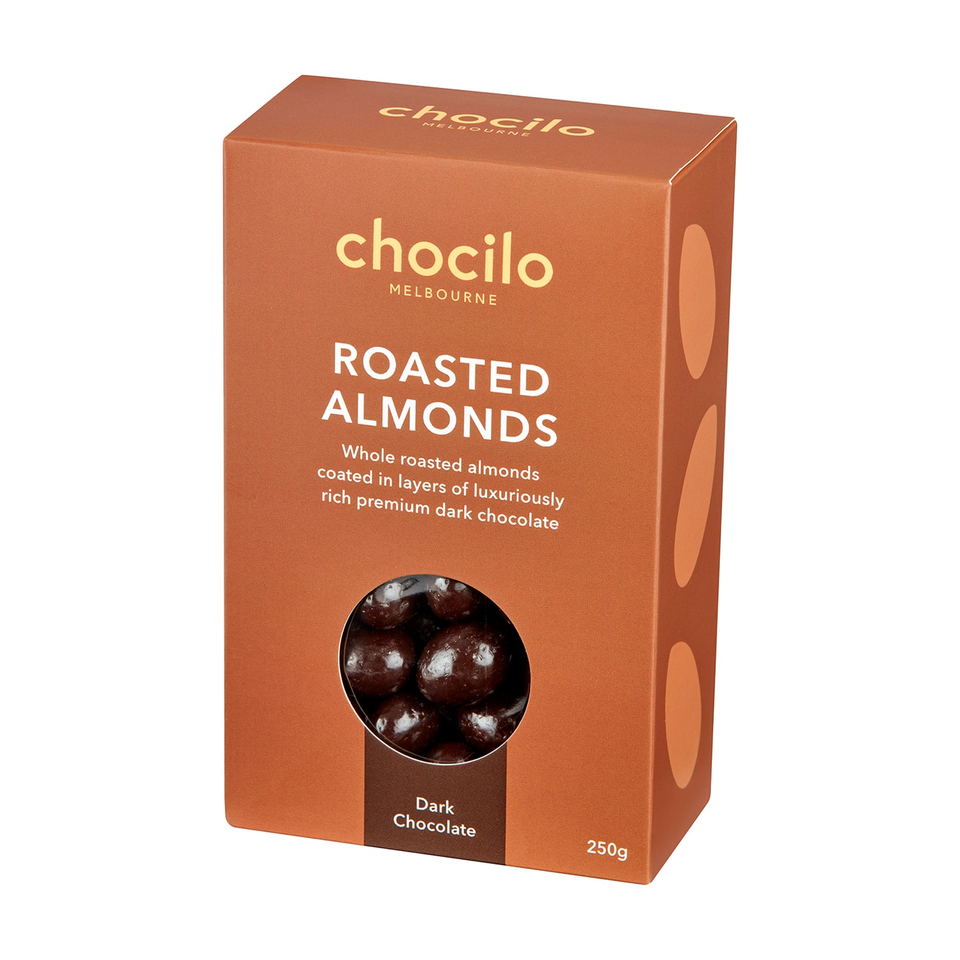 Dark Chocolate Coated Roasted Almonds Gift Box 250g