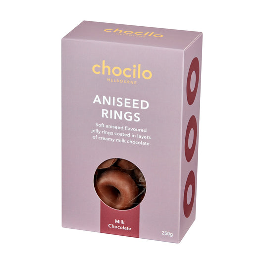 Milk Chocolate Coated Aniseed Rings Gift Box 250g