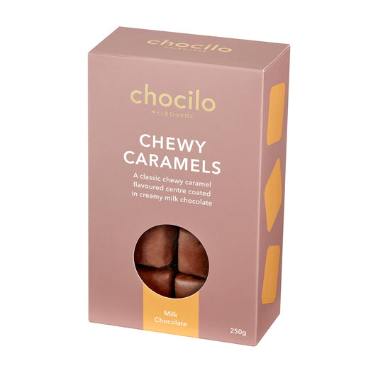 Milk Chocolate Coated Chewy Caramels Gift Box 250g