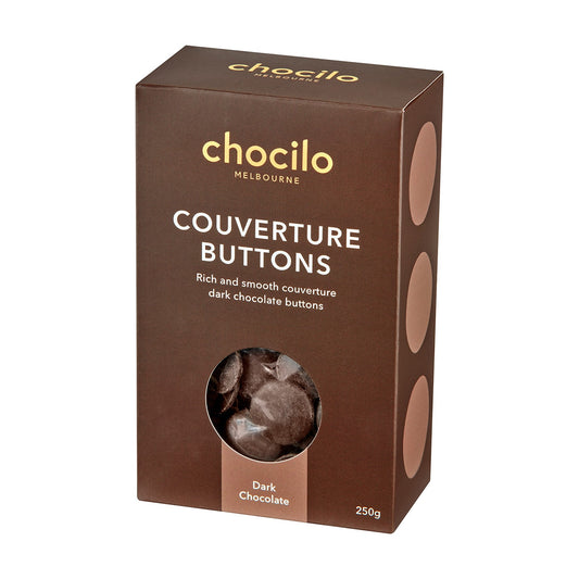 Couverture Dark Chocolate Buttons Gift Box 250g