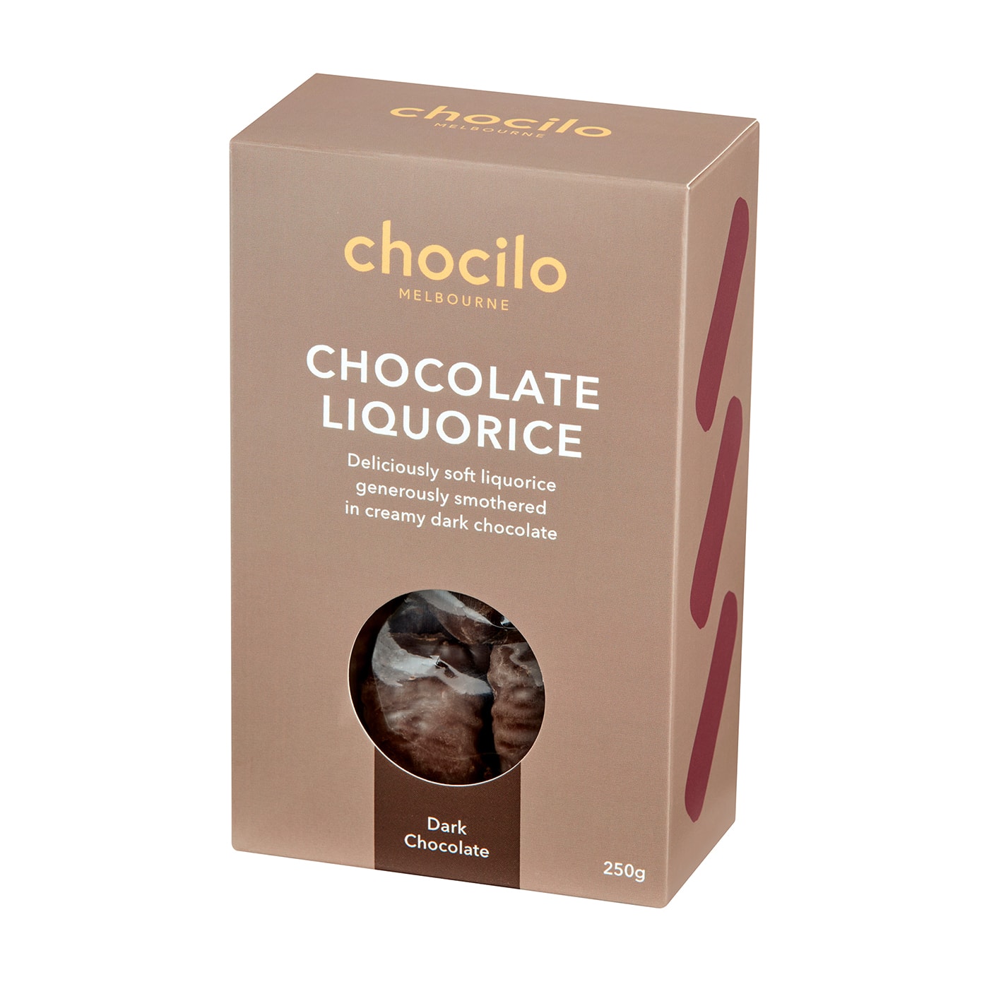 Dark Chocolate Coated Liquorice Gift Box 250g