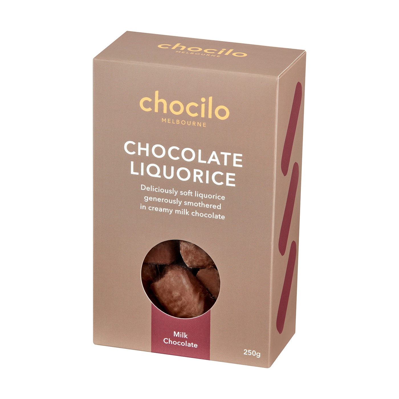 Milk Chocolate Coated Liquorice Gift Box 250g