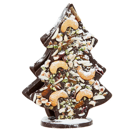 Chocilo Melbourne Milk Chocolate with fresh fruit and nuts Christmas Tree Gift