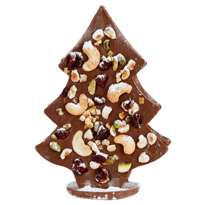 Christmas Tree in Milk Chocolate with Fruit & Nuts - 300g
