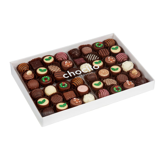 Chocilo Melbourne 570g 48 Pack Christmas Chocolate Assortment Gift Box
