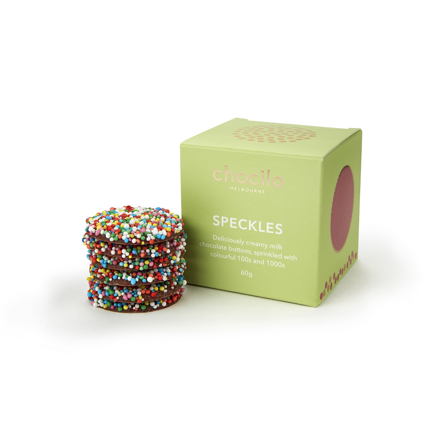 Chocilo Melbourne Milk Chocolate Speckles Gift Cube