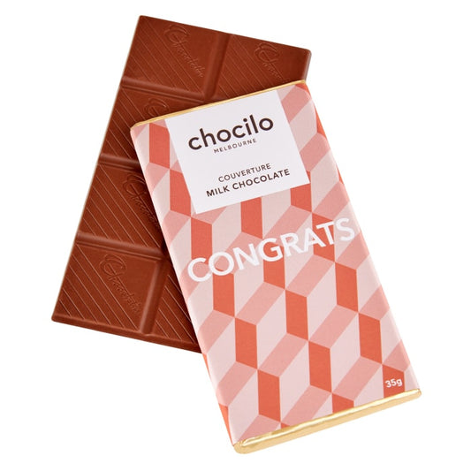 "Congrats" Milk Chocolate Block - 35g