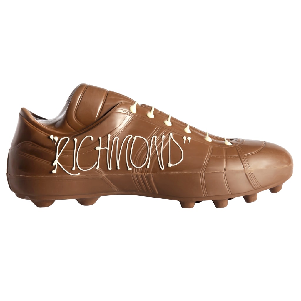 Personalised Chocolate Large Football Boot in Milk Chocolate - 300g
